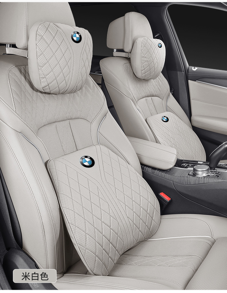 Suitable for Bmw Headrest, Lumbar Support, Car Cushion, Driver's Seat, Memory Foam Lumbar Support, Car Pillow, Neck Pillow