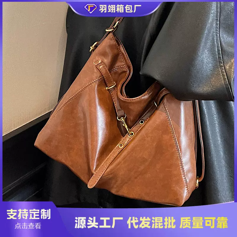 外贸多功能托特包包女2025新款大容量通勤单肩斜挎包百搭双肩背包