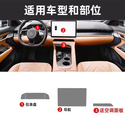 taillight film, navigation instrument screen – Car headlight protective film - 001-interior-film-screen-default
