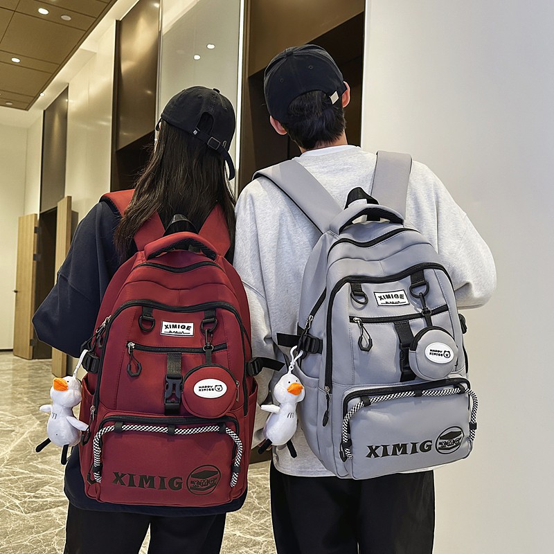 Linda chica mochila mochila mochila femenina versión coreana estrella chica de secundaria estudiante de secundaria mochila de gran capacidad y alto valor facial