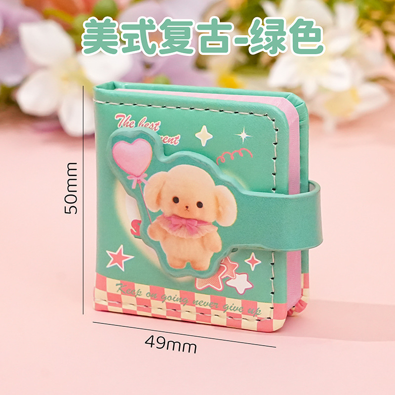 方岛高颜值小巧pu皮防水磁扣豆豆本便携盒装现货批发精致小本子|undefined