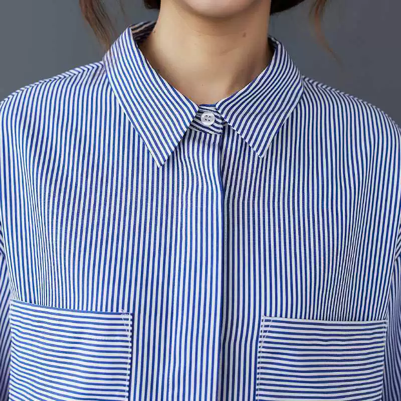 Spring colored long-sleeve, shirt, trend of season, loose fit