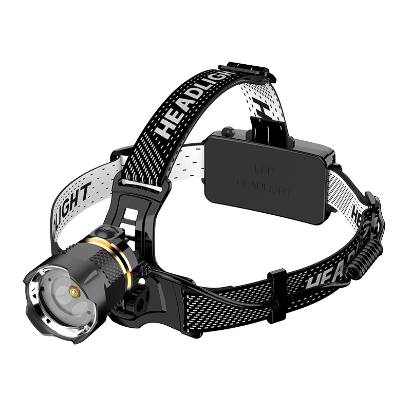 De una sola pieza de entrega Nuevo faro láser de detección remota faro Tipo-C de carga rápida zoom telescópico faro al aire libre