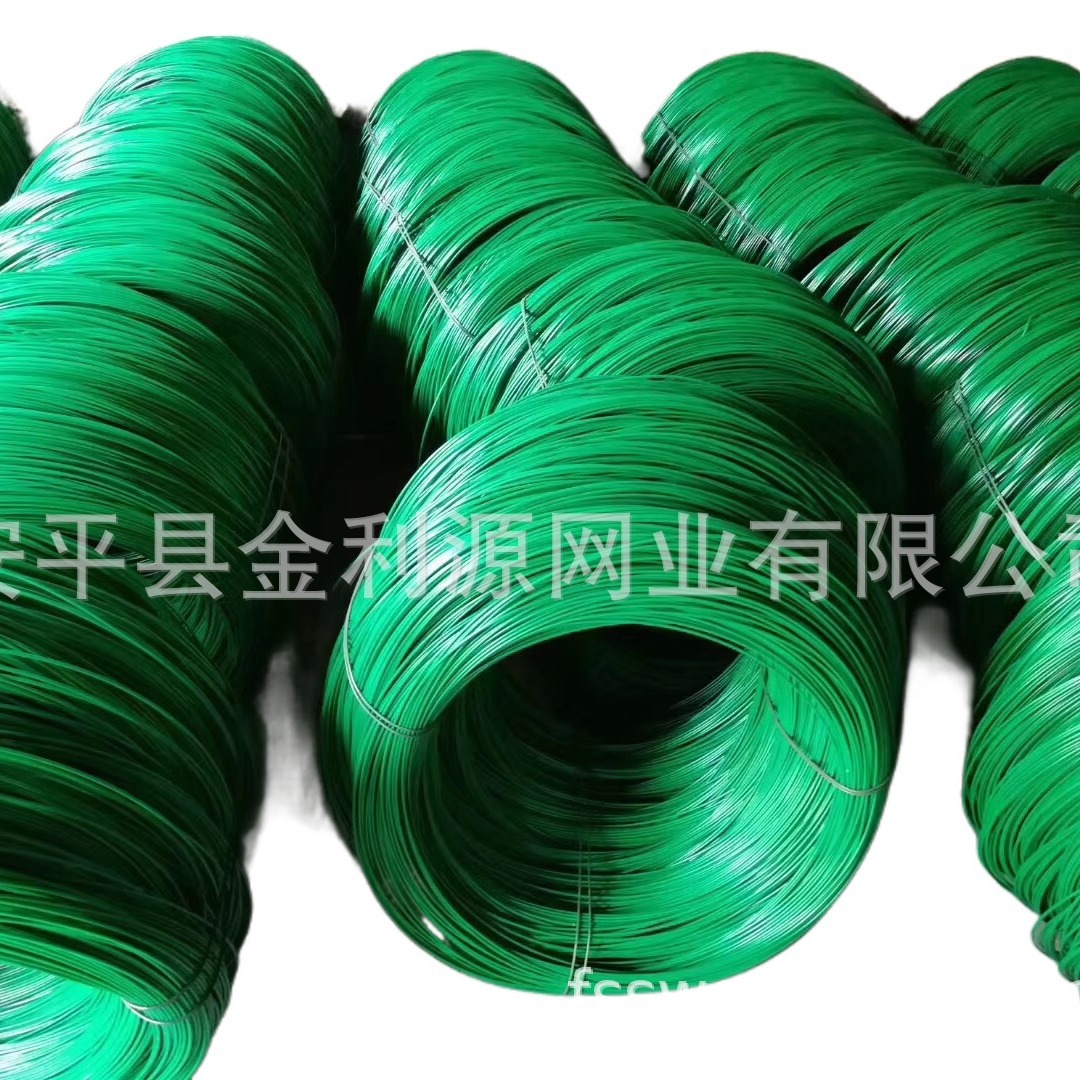 厂家专业生产PE包塑丝PVC包塑丝切断包塑丝园林小卷小盘包塑丝