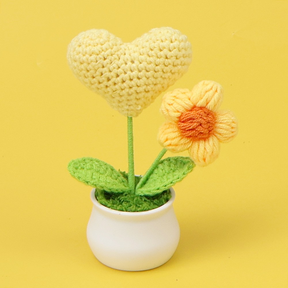 Amarillo - maceta de flores de amor
