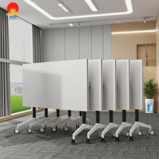 Folding training table educational institution flap strip multifunctional movable splicing educational institution strip training table