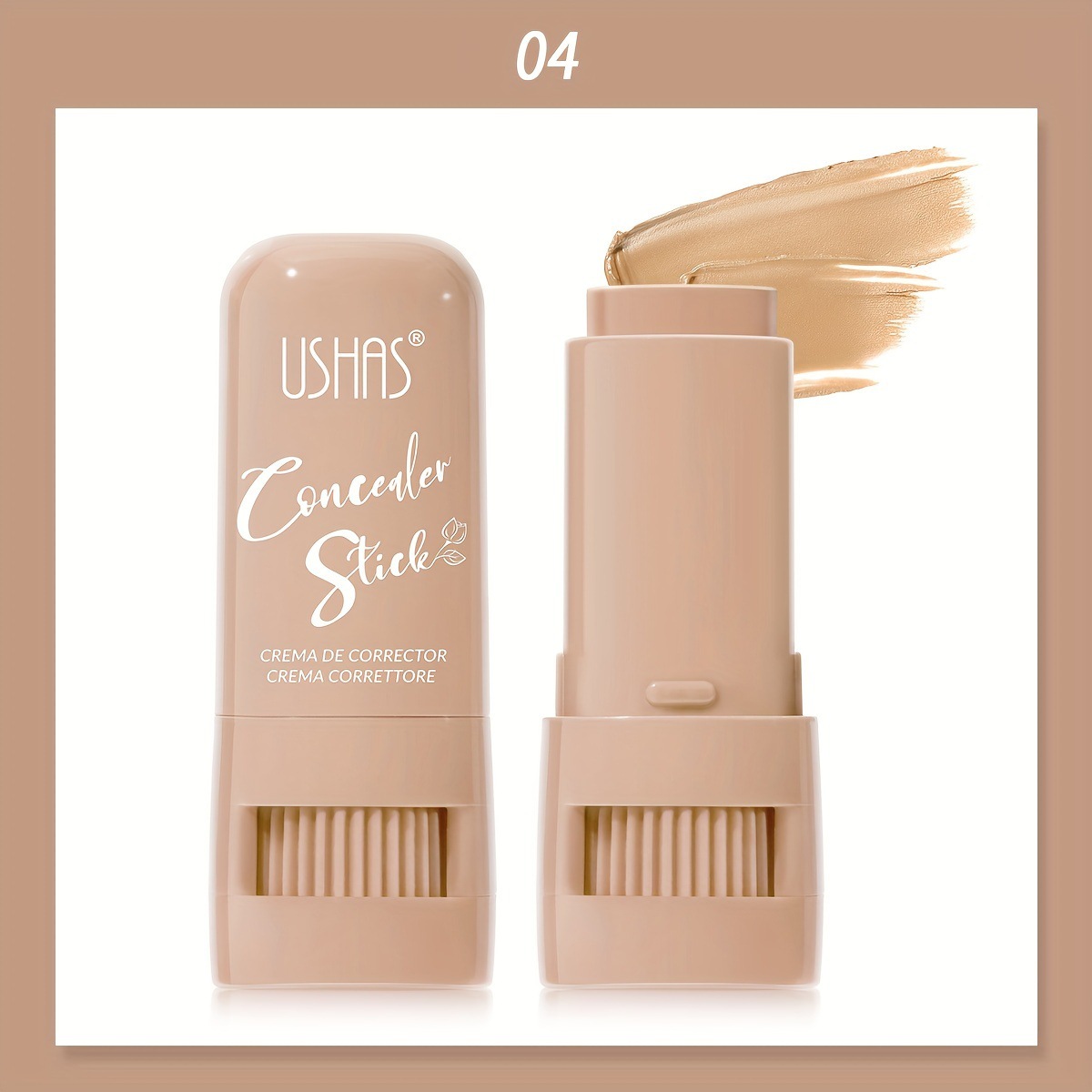 USHAS punto transfronterizo venta caliente maquillaje corrector sólido barra de fideos de alto brillo pequeño y portátil para iluminar FS458