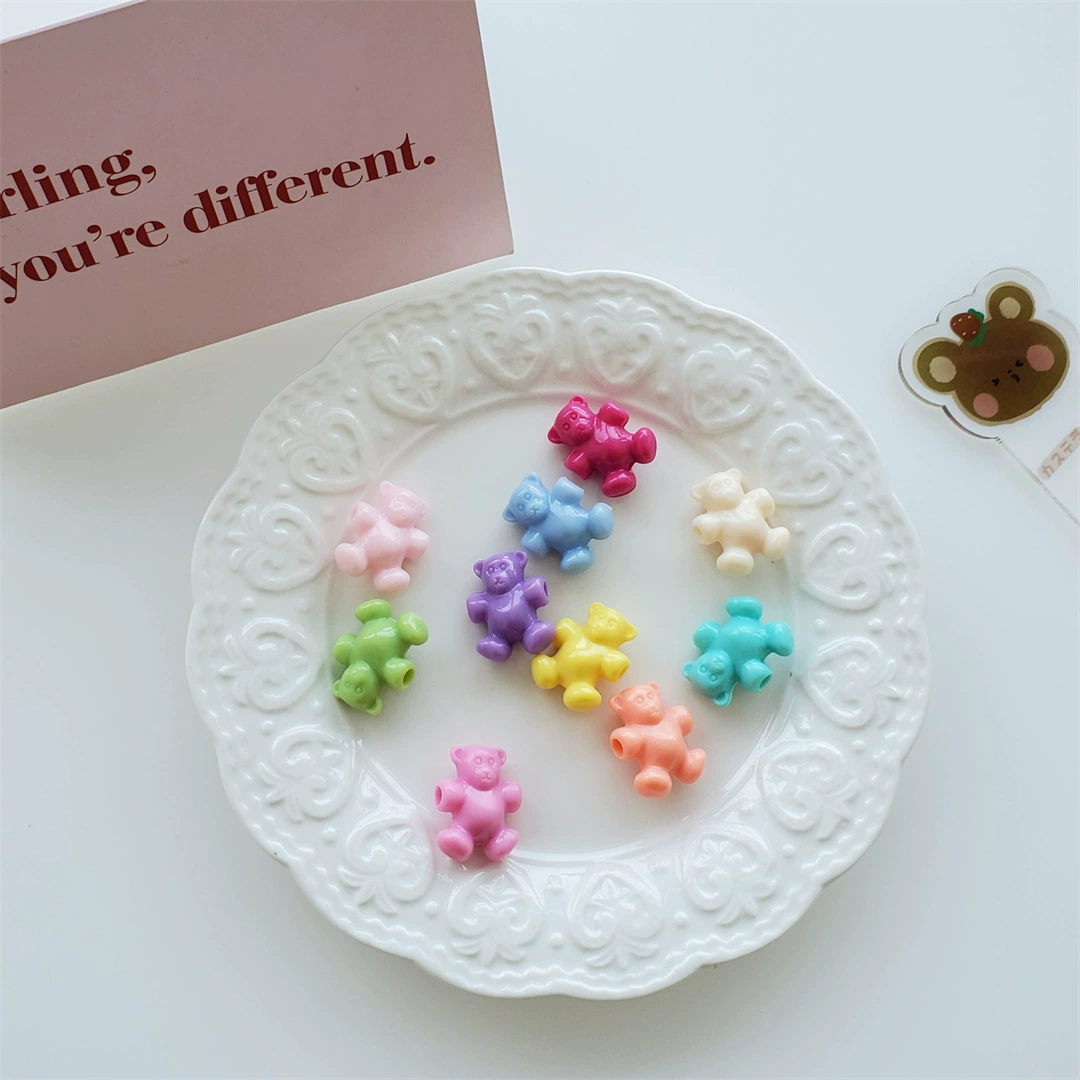 Acrylic beads, детский аксессуар для волос, аксессуары, с маленькими медведями, DIY