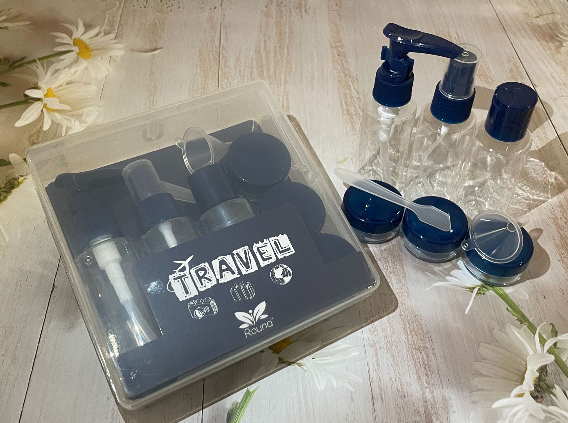 Traje de sub-botella de viaje en caja para mascotas Rouna sub-botella inferior botella de spray botella vacía weishangke