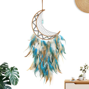 Retro Indian Style Handmade Dream Catcher Hanging Ornaments Cross-border Factory Dream Catcher Wind Bell Hanging Ornaments
