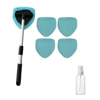 Car cleaning tools, and Defogging Brushes, Factory Wholesale - 1-set-pentagonal-plate-5-blue-fish-scale-cloth-covers-spray-bottle