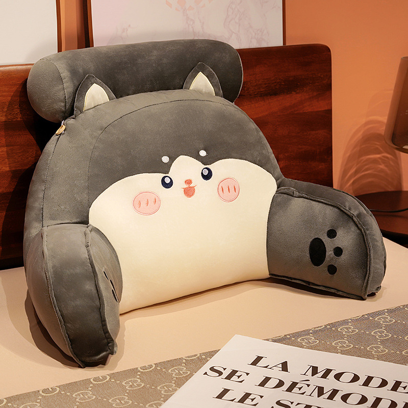 De dibujos animados de noche bolsa suave gran respaldo estudiante dormitorio almohada cama lectura apoyo la cintura almohada sofá ventana Bahía cojín