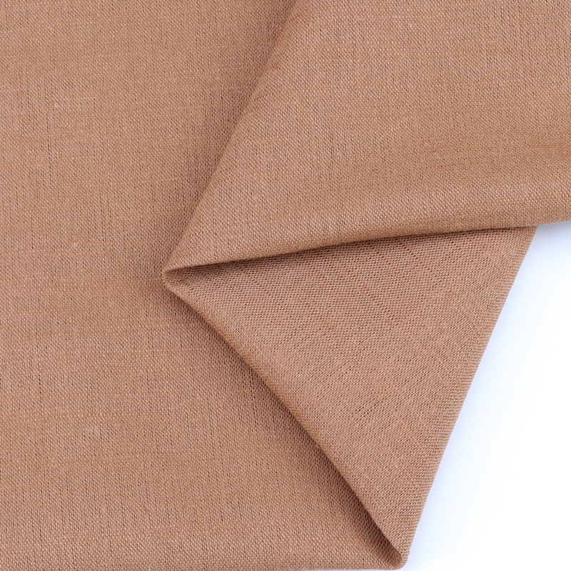 150g de tela de algodón de lino liso tejido de lino teñido de hilo primavera y verano vestido de la camisa tela de la ropa
