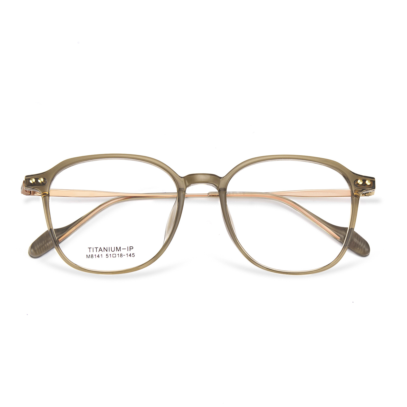 Nuevo estilo coreano yuti ultra-ligero Internet celebridad llano transparente gafas Marco de titanio elástico de la pierna sin clip de cara gafas Danyang lote