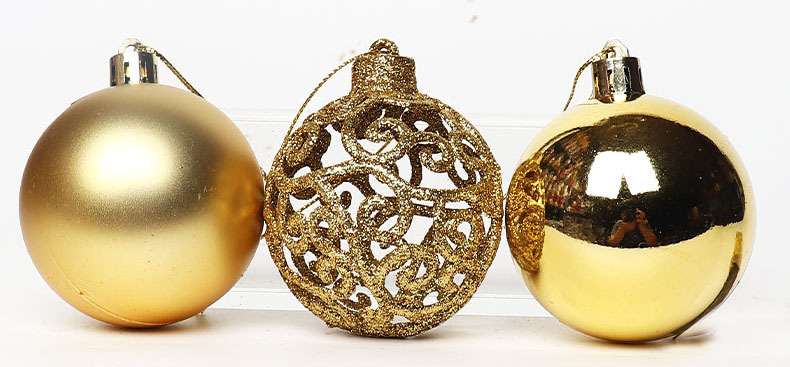 630g Weight Christmas Balls, Hanging Ornaments Event & Party Supplies 1 Set Quantity Christmas Retro Ball Plastic Party Hanging Ornaments