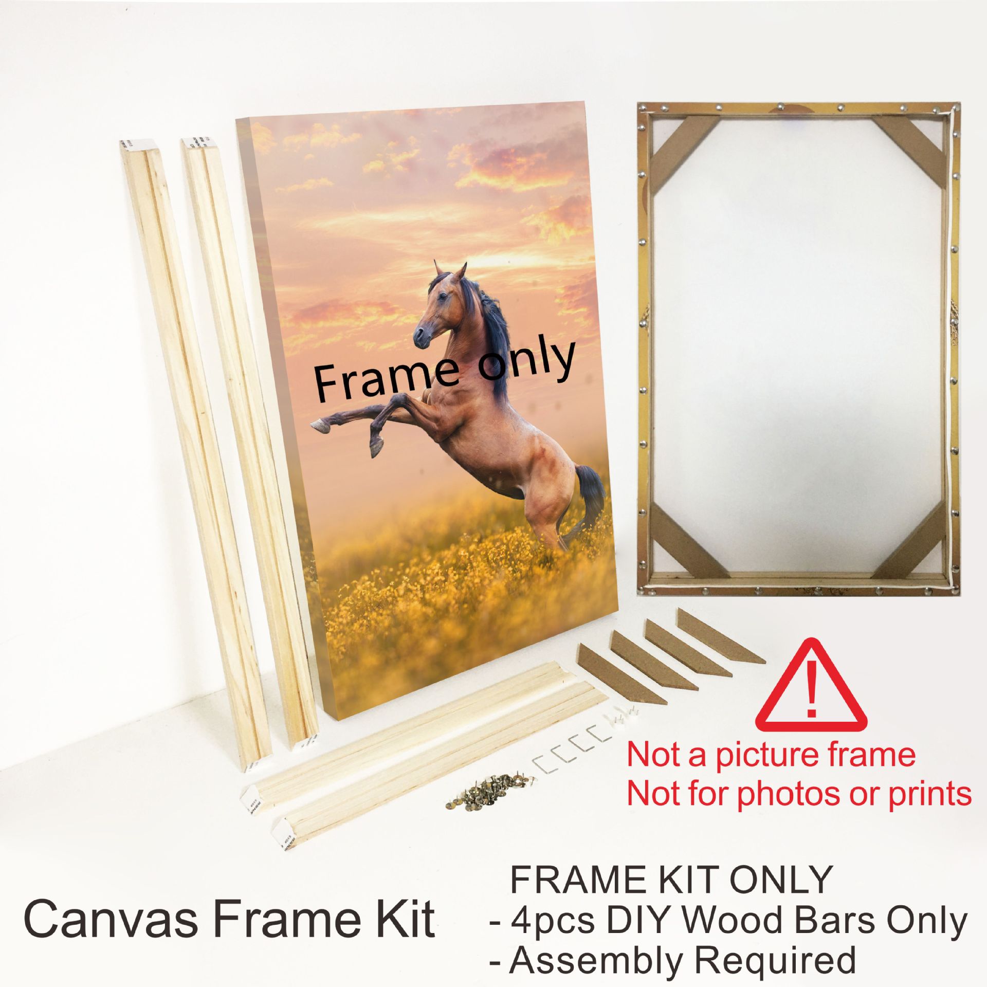 DIY Canvas Frame Wooden Inner Frame Decorative Painting Framing…