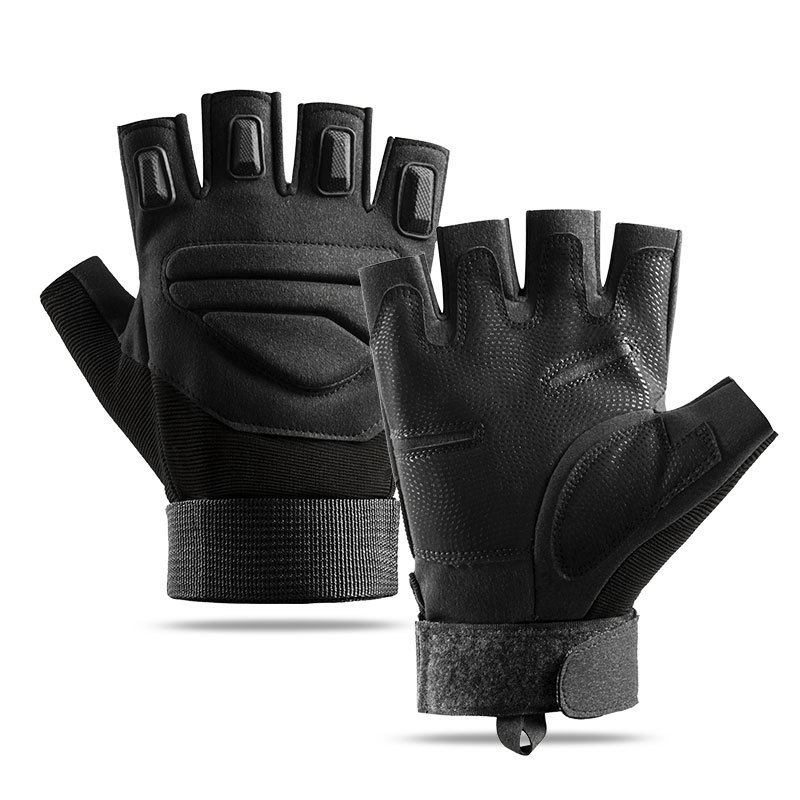 Guantes tácticos transfronterizos para hombres y mujeres al aire libre ZS - 001 entrenamiento deportivo de protección de medio dedo al aire libre fanáticos militares especiales montar
