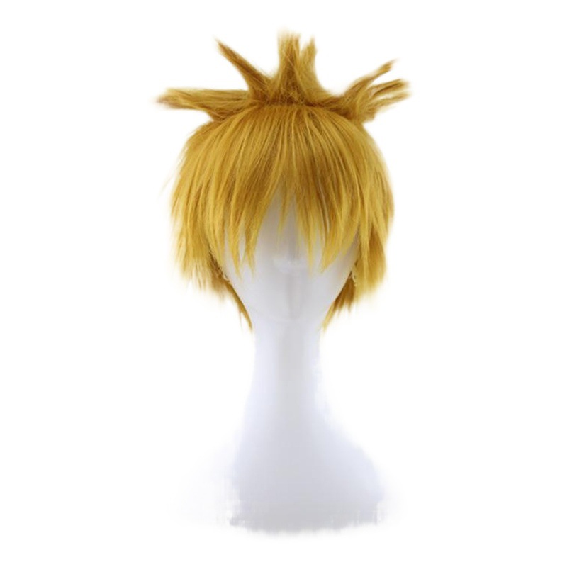 Nuevo anime cos peluca Naruto peinado Cosplay hombres europeos y americanos en stock peluca al por mayor