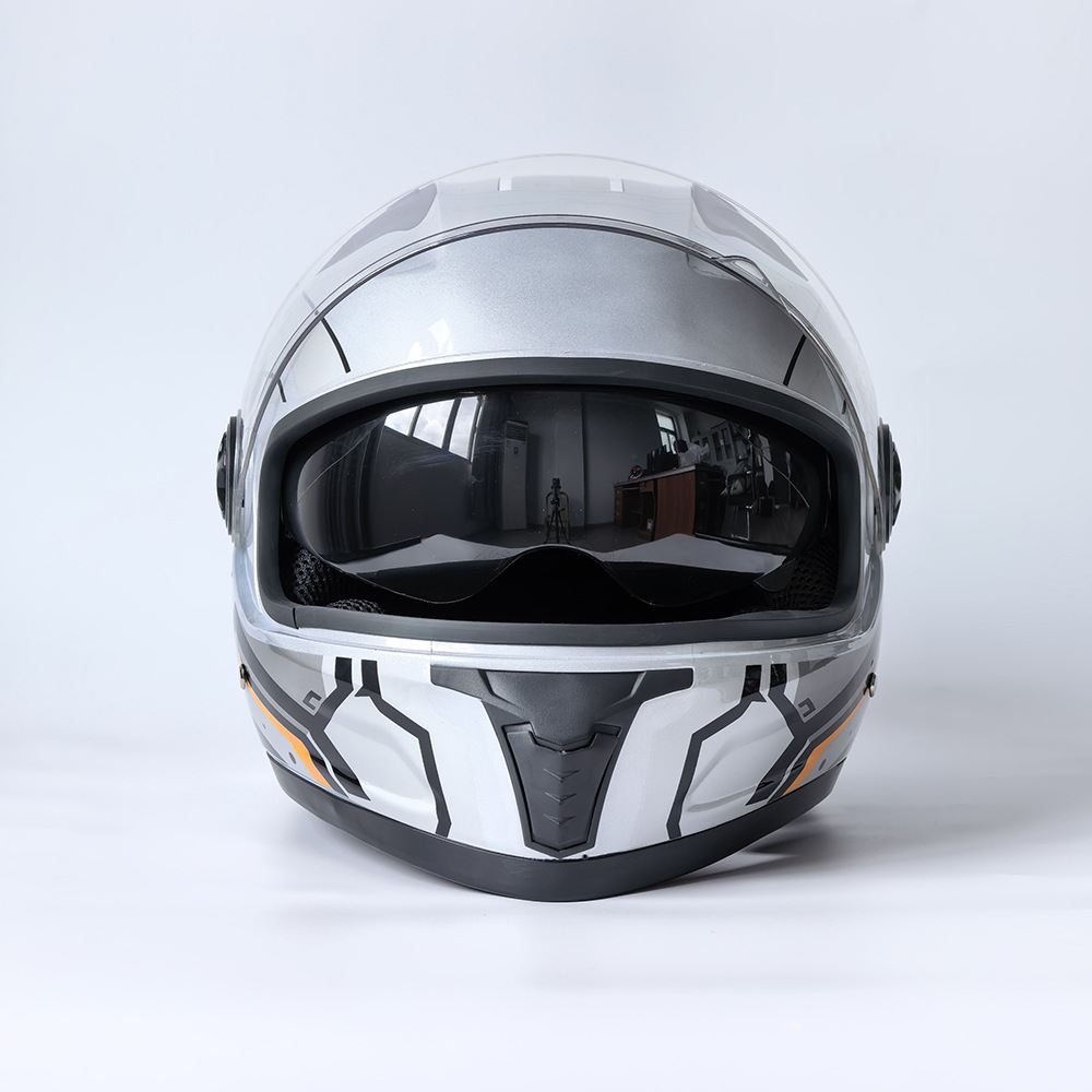 Motorcycle helmet, electric vehicle helmet, riding safety helmet, unisex, dual-lens full-face helmet 108