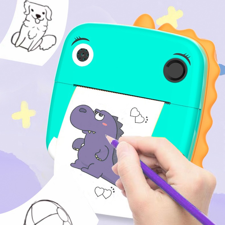 Transfronterizo nuevo A20 niños Polaroid Impresión digital cámara HD lente tiro cámara de juguete al por mayor
