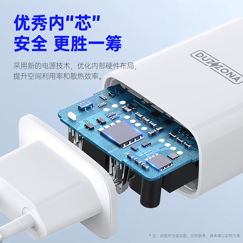 Aplicable a Apple pd20w cargador fábrica al por mayor carga rápida inteligente tipo-C estándar europeo carga cabeza estándar británico cargador de viaje