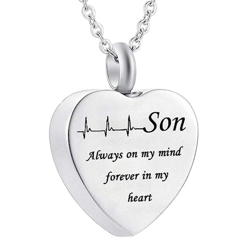 Amazon caliente-venta de cenizas de mascotas colgante collar en forma de corazón botella de perfume caja de cenizas tarro