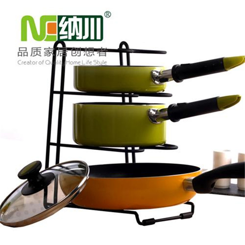 Nachuan multi-functional pot lid tableware storage rack kitchen adjustable cutting board cutting board cutting board flat pot storage rack