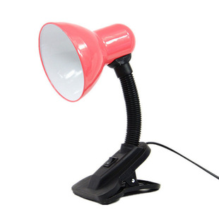 Large bedside clip desk lamp student reading writing lamp wrought iron lampshade screw lamp cap led small desk lamp factory