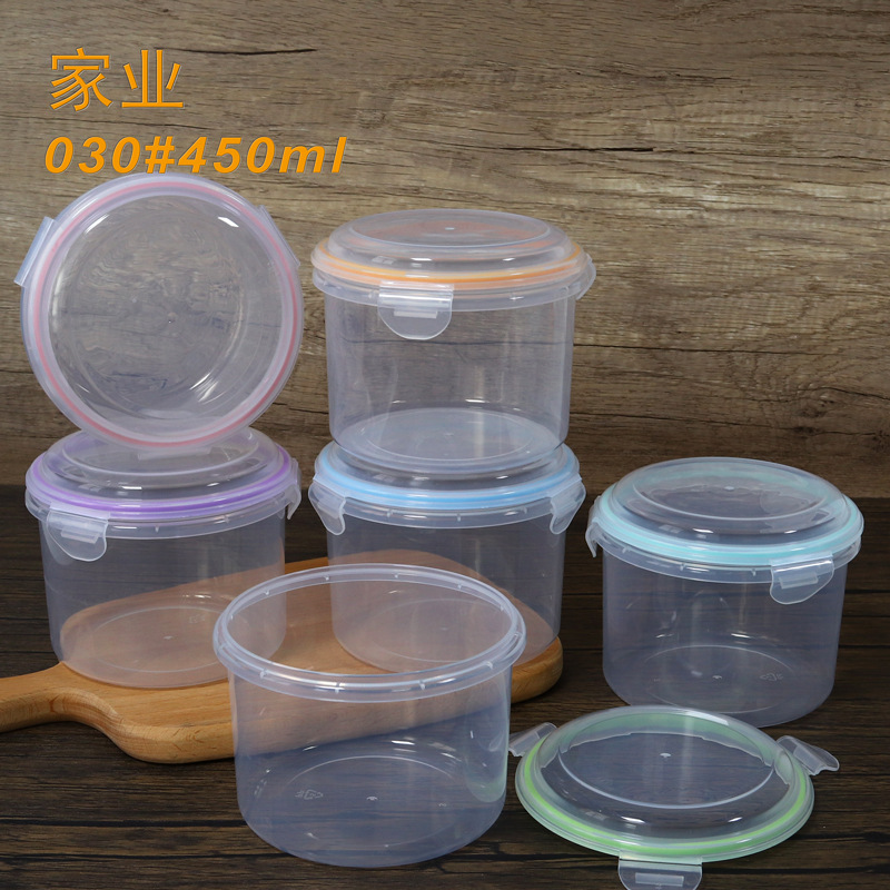 新品食品级彩色密封圈450ml罐慕斯蛋糕提拉米苏创意便当保鲜盒子