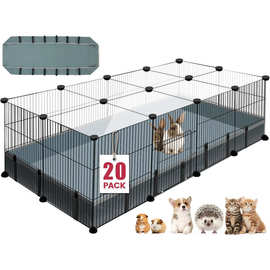 小动物围栏猫狗仓鼠松鼠兔小型宠物围栏笼窝自由组装
