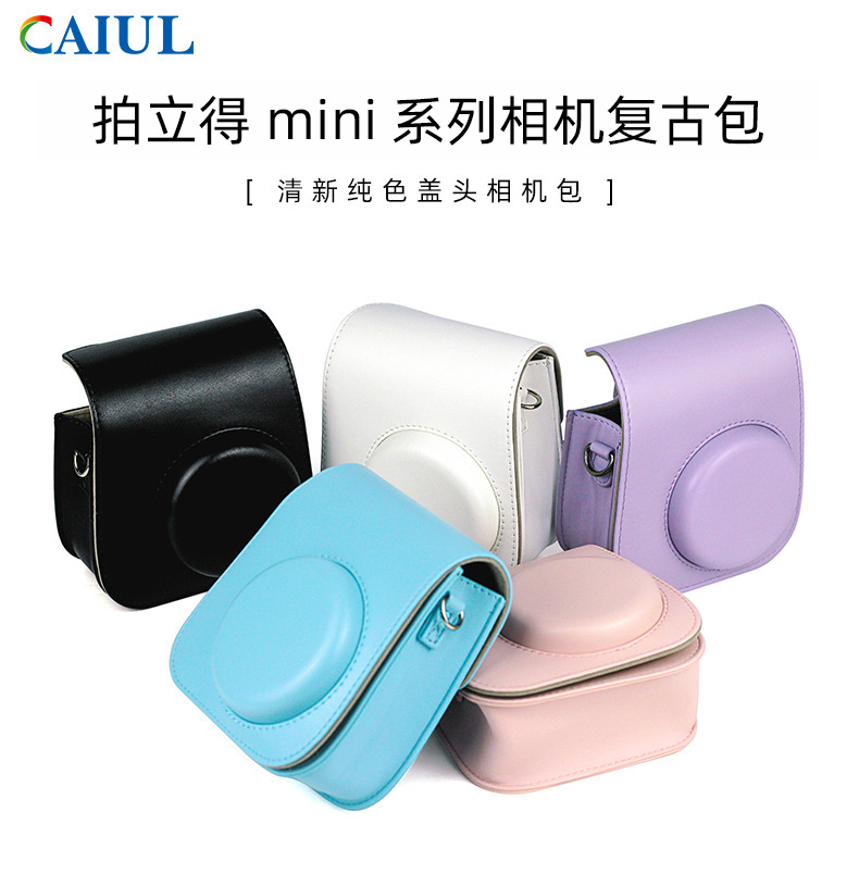 후지 폴라로이드 미니12 | SE | 99 카메라 가방 7 + 투명 90 가죽 케이스 25 보관 40 보호 케이스 허 얀빙