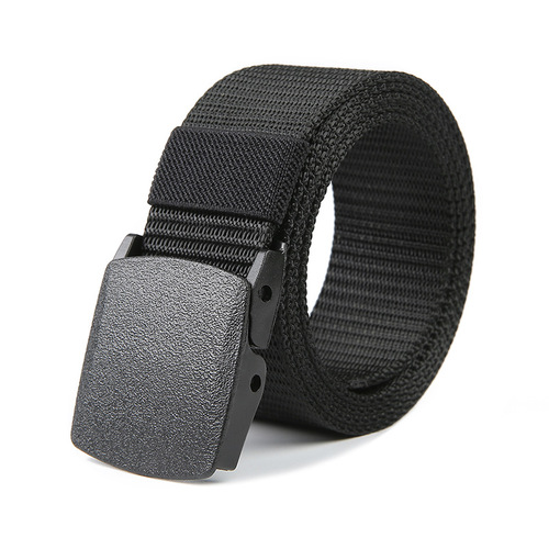 Outdoor belt men's metal-free tactical nylon belt student military training security canvas pants belt manufacturer