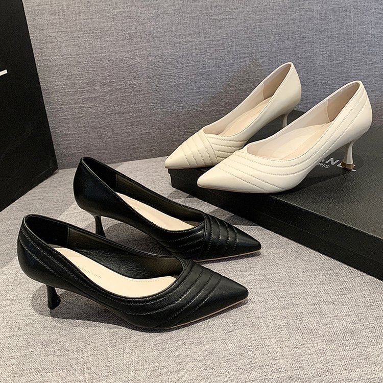 New fashion all-in-one pointy temperament shallow mouth high heel slim single shoes