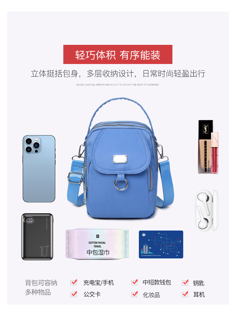 Handytasche Mini Kleine Tasche Neue Kleine Quadratische Tasche Umhängetasche Umhängetasche Mode Frauen Casual Key Zero Brieftasche – Detail 7