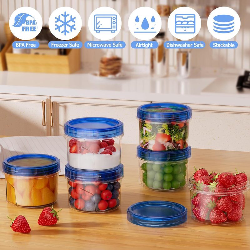 クロスボーダーラウンド食品保存容器プラスチック保存鮮度保持弁当箱電子レンジ対応冷蔵庫冷凍保存容器|undefined