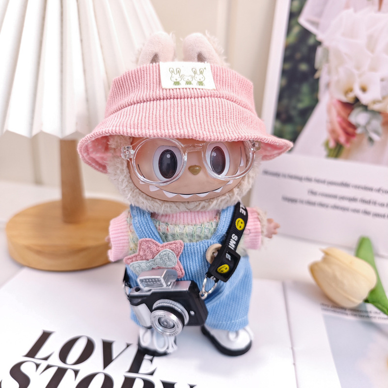 17 センチメートルラブブハートビートラブブビニールぬいぐるみペンダント服オーバーオールスーツ着替えベビー服靴|undefined
