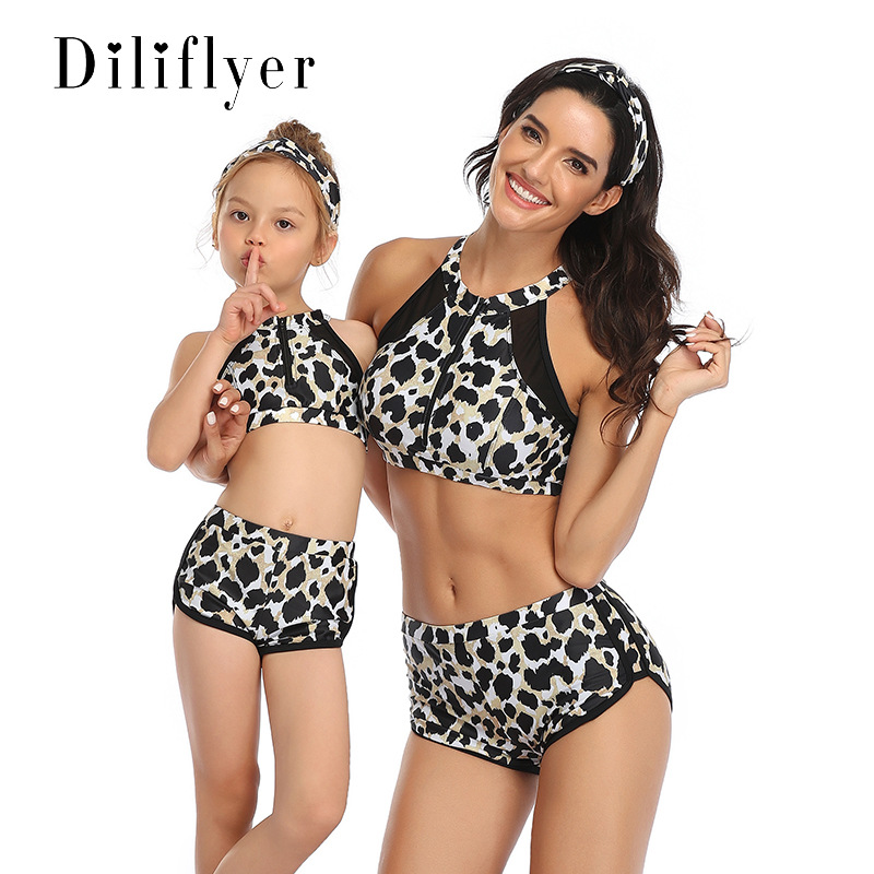 Sports Parent-child Swimsuit European And American Swimwear Product