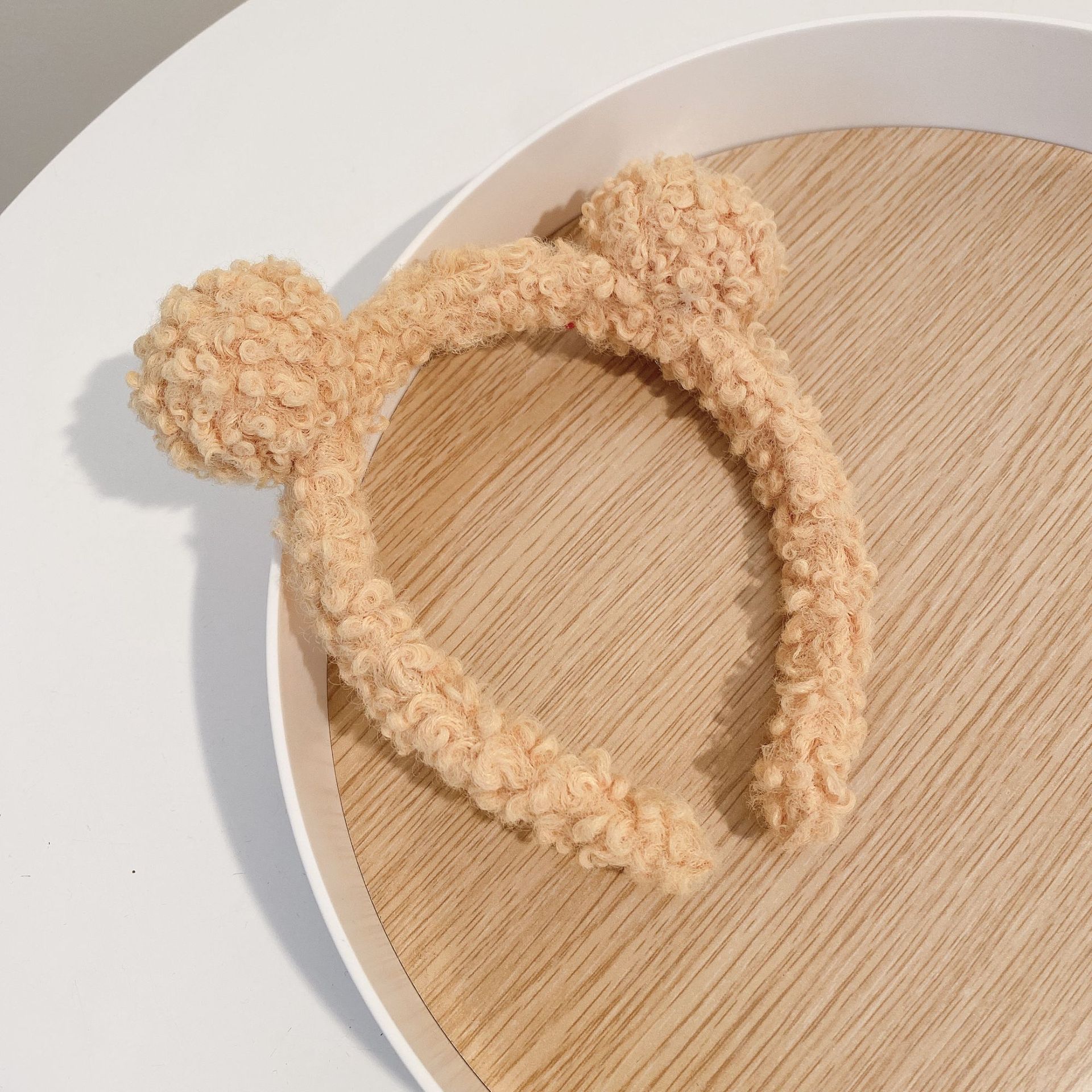 Otoño y invierno peluche bandeja de cabello lavado de la cara aplicación máscara especial de prensado bandeja de cabello paquete de cabello pato amarillo dibujos animados toque de cabello agujero de cabello