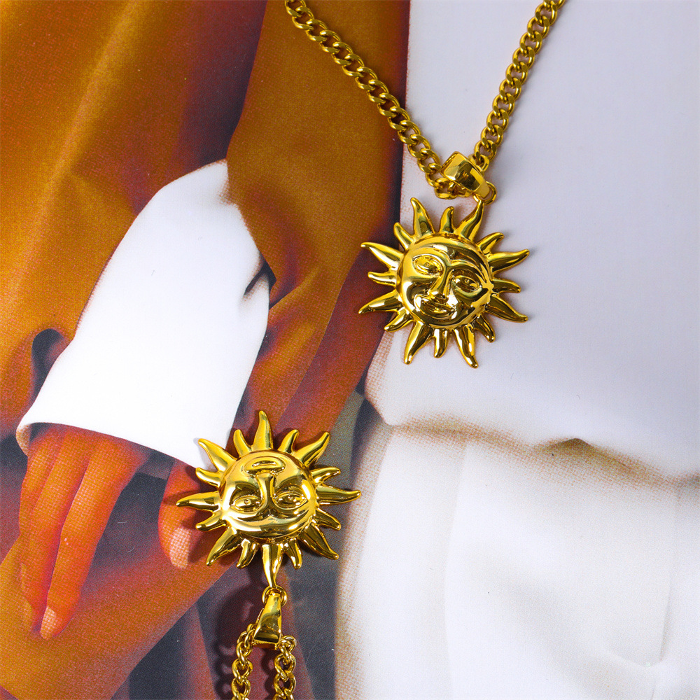 Retro Sun Copper Plating Necklace 1 Piece display picture 2