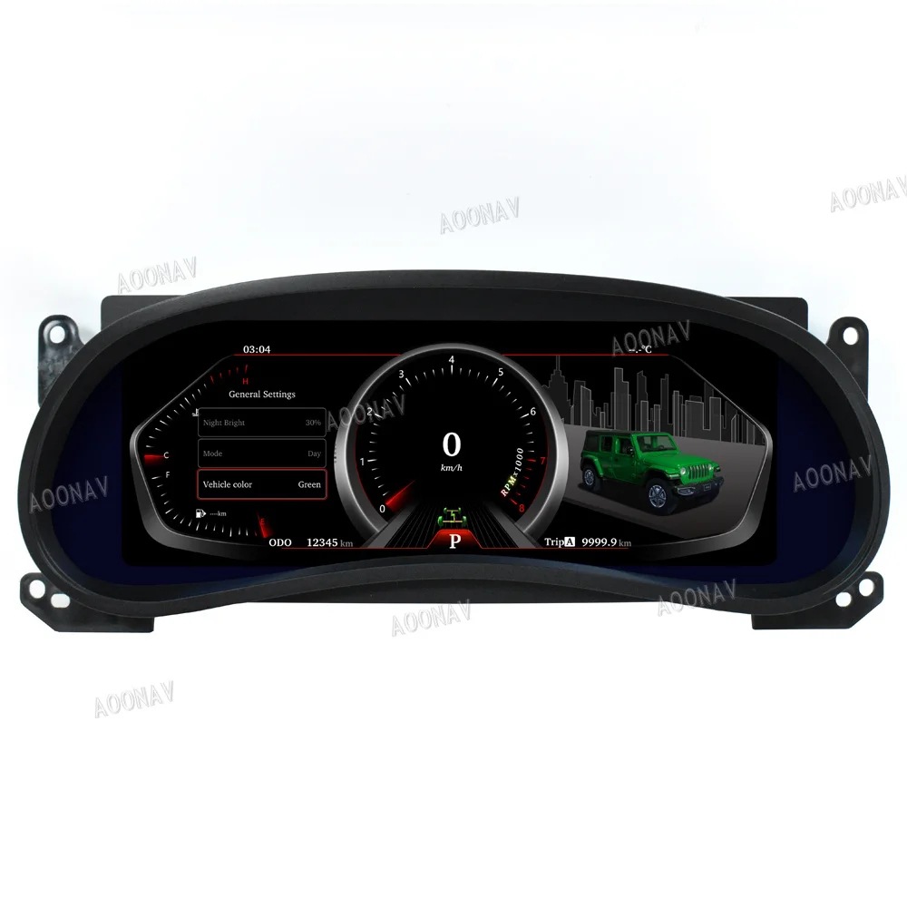 Suitable for Jeep Wrangler Jk Smart Lcd Dashboard Display Cockpit Speed Digital Display
