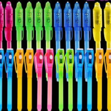 Halo pluma productos electrónicos UV pluma diversión inteligencia privada oculta magia palo pluma anti-falsificación pluma