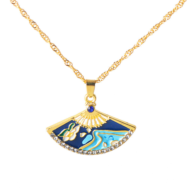 A-586 blue necklace