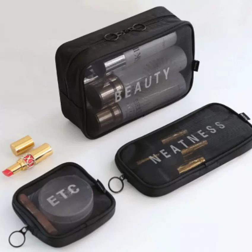 厂家现货旅行收纳包化妆洗漱包零钱卡片药包网眼化妆包数码收纳包