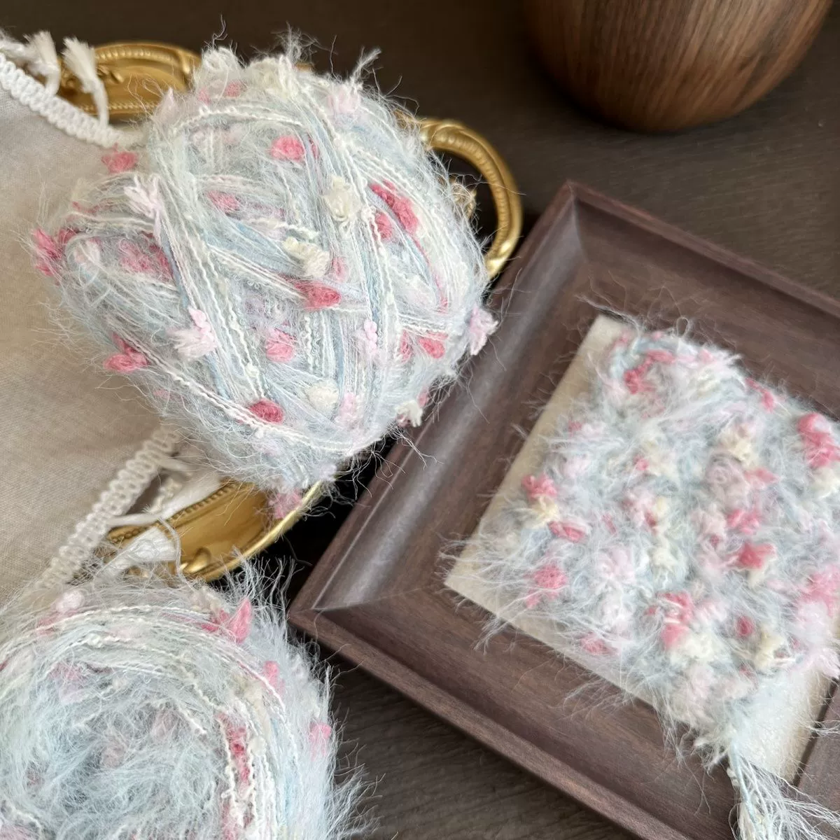 Пряжа ручной вязки [Cloud Mist] — специальная пряжа для вязания крючком сумок, шарфов, шапок, заколок для волос DIY Guka и других изделий.