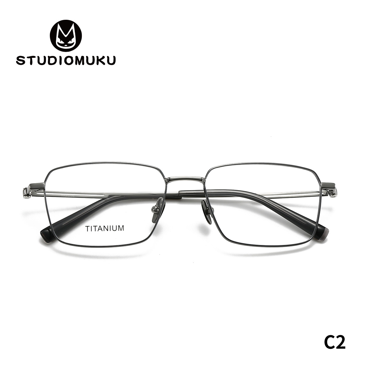STUDIOMUKU gafas de madera cool diseño original de marcos de gafas de mujer para negocios cómodos marcos de gafas cuadrados para hombres