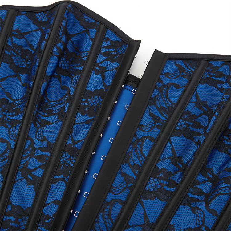 Nuevo patrón de botón azul oscuro de una sola fila para limpiar el pecho de soporte de pecho sexy vestido de mujer Amazon AliExpress