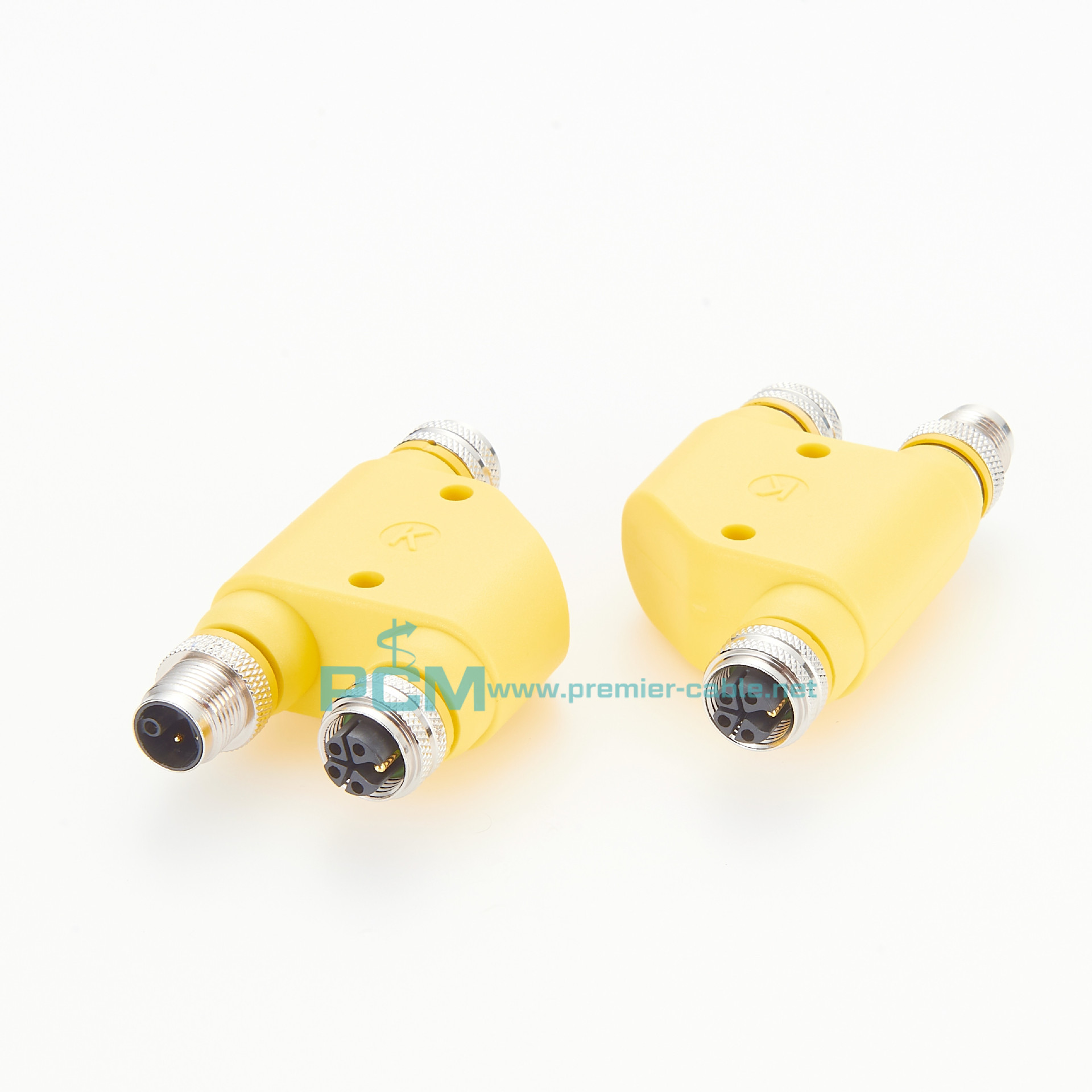 IP67/IP68 H Y T型 3芯/4芯 K L编码 公头/母头电源转接头连接器