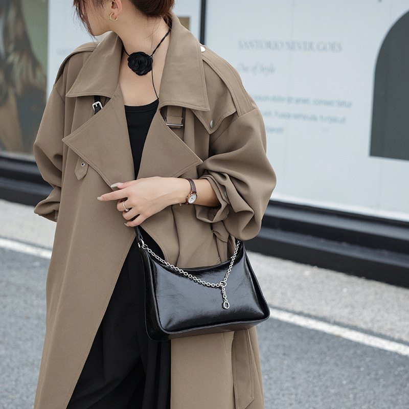 Genuine Leather Vintage Shoulder Crossbody Bag Elegant Commuter_voghion.com