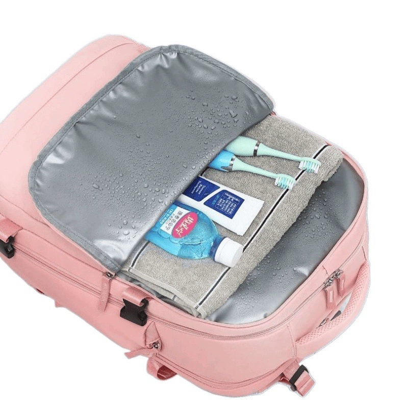 Suitcase wet and dry separation, luggage storage system, capacious durable backpack for traveling
