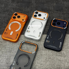 Magsafe强磁吸充电适用苹果17promax手机壳新款iPhone16pro肤感磨砂15promax潮牌14个性13防摔12pm全包保护男